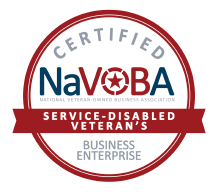 NaVOBA Certified Service-Disabled Veteran's Business Enterprise seal